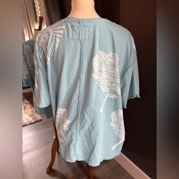 Free People We the Free Painted Floral tee - Picture 3 of 4